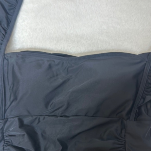 Chic Black Ruffled One-Piece Swimsuit - Picture 3 of 9